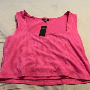 *NWT* AFRM cropped tank in pink Size Large
